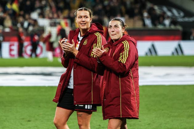 Sport, Football, World Cup Qualification Europe Women Season 2026 League A Group 4 1 Matchday Germany Slovenia 03 03 2026, Rudolf Harbig Stadion Dresden Larissa Mühlhaus Germany, 15 Germany Dresden Rudolf Harbig Stadion Saxony Germany