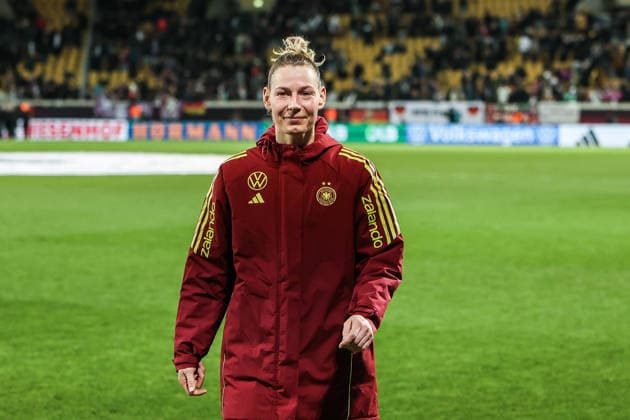 Sport, Football, World Cup Qualification Europe Women Season 2026 League A Group 4 1 Matchday Germany Slovenia 03 03 2026, Rudolf Harbig Stadium Dresden Sarai Linder Germany, 2 Dresden Rudolf Harbig Stadium Saxony Germany