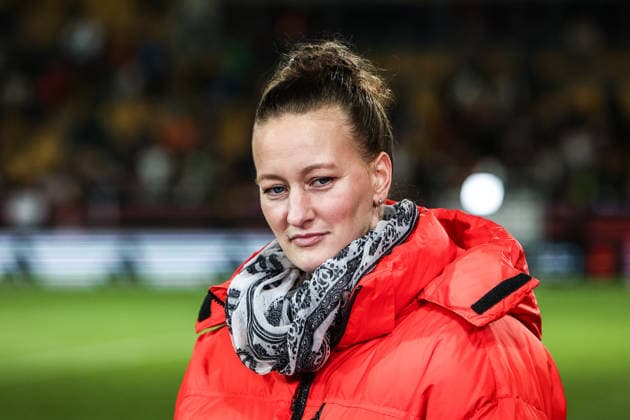 Sport, Football, World Cup Qualification Europe Women Season 2026 League A Group 4 1 Matchday Germany Slovenia 03 03 2026, Rudolf Harbig Stadium Dresden Almuth Schult Expert ARD Dresden Rudolf Harbig Stadium Saxony Germany