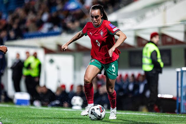 Portugal v Finland - Womens World Cup Qualifiers VIZELA, PORTUGAL - MARCH 03: Joana March of Portugal controls the ball during the Women™s World Cup Qualifiers match between Portugal and Finland at Estadio do FC Vizela on March 03, 2026 in Vizela, Portugal. (Photo by Sofia Garrido RSM Press via Photo Players Images Magara press) Vizela Estadio do FC Vizela Portugal Copyright: xSofiaxGarridox