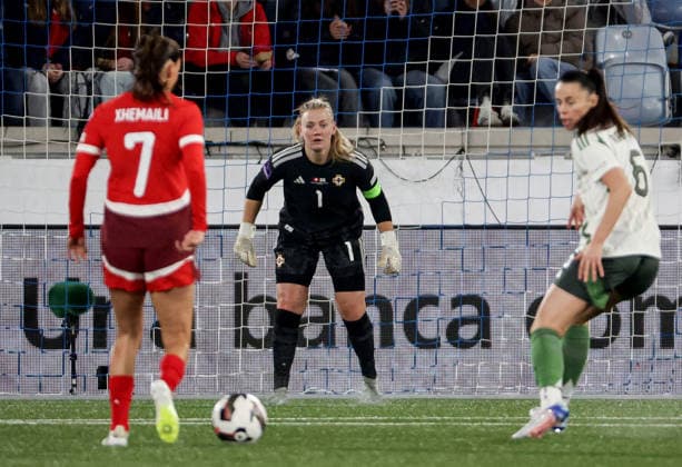 2027 FIFA Women s World Cup Qualifier Group F, Stade de la Tuiliere, Lausanne, Switzerland 3 3 2026 Switzerland vs Northern Ireland Northern Ireland™s Jackie Burns Jackie Burns 3 3 2026  Copyright: x INPHO Presseye WilliamxCherryx Switzerland v N Ireland_090