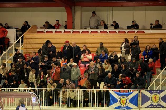 Scotland supporters Luxembourg Women v Scotland Women, 2027 FIFA Women s World Cup Qualifiers, Group D, Football, Stade mile Mayrisch, Luxembourg - 03 Mar 2026 Stade mile Mayrisch Luxembourg EDITORIAL USE ONLY No use with unauthorised audio, video, data, fixture lists, club league logos or live services. Online in-match use limited to 120 images, no video emulation. No use in betting, games or single club league player publications. Copyright: xGeorgexTewkesbury Shutterstockx 16719926an