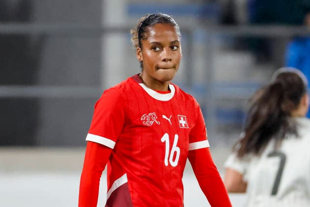 Aurelie Csillag Switzerland, 16 , Switzerland, Football, UEFA Womens World Cup Qualification, Group B 2, Switzerland vs Northern Ireland, 03 03 2026, Lausanne Stade de la Tuiliere Switzerland Copyright: xGrantxHubbsx