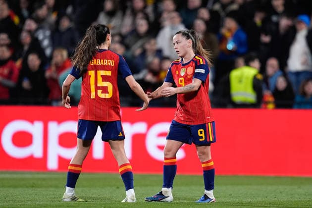 March 3, 2026, Castellon, Castellon, Spain: Claudia Pina of Spain celebrates a goal during the European WomenÃ¢â‚¬â ¢s qualifiers for the FIFA WomenÃ¢â‚¬â ¢s World Cup 2027, League Phase MD1, football match played between Spain and Iceland at Estadio SkyFi Castalia on March 03, 2026, in Castellon, Spain. Castellon Spain - ZUMAa181 20260303_zaa_a181_086 Copyright: xDennisxAgyemanx