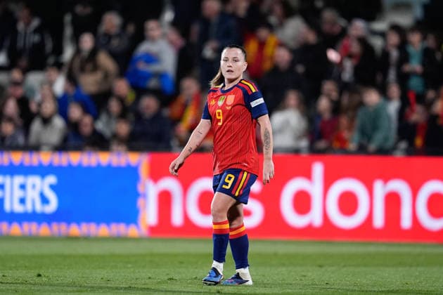 March 3, 2026, Castellon, Castellon, Spain: Claudia Pina of Spain celebrates a goal during the European WomenÃ¢â‚¬â ¢s qualifiers for the FIFA WomenÃ¢â‚¬â ¢s World Cup 2027, League Phase MD1, football match played between Spain and Iceland at Estadio SkyFi Castalia on March 03, 2026, in Castellon, Spain. Castellon Spain - ZUMAa181 20260303_zaa_a181_088 Copyright: xDennisxAgyemanx