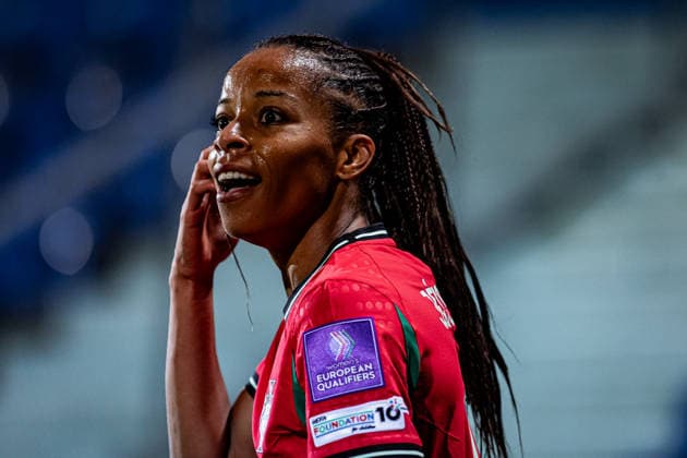 Portugal v Finland - Womens World Cup Qualifiers VIZELA, PORTUGAL - MARCH 03: Jessica Silva of Portugal reacts during the Women™s World Cup Qualifiers match between Portugal and Finland at Estadio do FC Vizela on March 03, 2026 in Vizela, Portugal. (Photo by Sofia Garrido RSM Press via Photo Players Images Magara press) Vizela Estadio do FC Vizela Portugal Copyright: xSofiaxGarridox