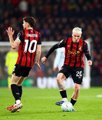 Alex Jimenez of AFC Bournemouth. AFC Bournemouth v Brentford, Premier League, Football, Vitality Stadium, Bournemouth, UK - 03 Mar 2026Bournemouth Vitality Stadium United Kingdom EDITORIAL USE ONLY No use with unauthorised audio, video, data, fixture lists, club league logos or live services. Online in-match use limited to 120 images, no video emulation. No use in betting, games or single club league player publications.  Copyright: xJamesxMarsh Shutterstockx 16719986aj