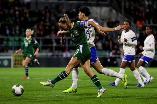 2027 FIFA Women s World Cup Qualifier, Tallaght Stadium, Dublin 3 3 2026 Republic of Ireland WNT vs France Ireland™s Katie McCabe scores her sides 1st goal of the match Katie McCabe scores her sides 1st goal of the match 3 3 2026  Copyright: x INPHO RyanxByrnex RB2_4443