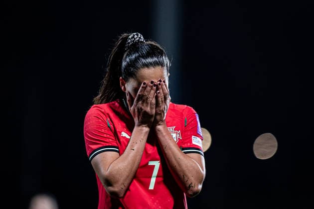 Portugal v Finland - Womens World Cup Qualifiers VIZELA, PORTUGAL - MARCH 03: Kika Nazarezrth of Portugal reacts during the Women™s World Cup Qualifiers match between Portugal and Finland at Estadio do FC Vizela on March 03, 2026 in Vizela, Portugal. (Photo by Sofia Garrido RSM Press via Photo Players Images Magara press) Vizela Estadio do FC Vizela Portugal Copyright: xSofiaxGarridox