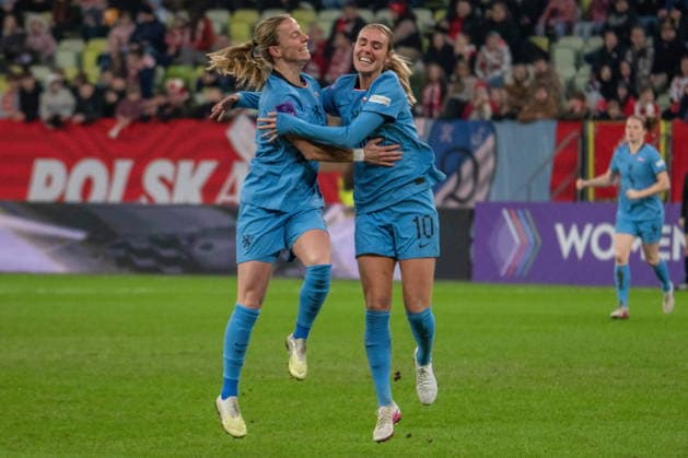Gdansk 03.03.2026. Pilka nozna Mistrzostwa Swiata kobiet - Kwalifikacje - Liga A sezon 2025 2026 kolejka mecz: Polska - Holandia --- Football Women s World Cup - Qualification - League A season 2025 2026 round match: Poland - Holland nz Lynn Wilms Jill Roord Fot. Wojciech Malachowski Arena Akcji NEWSPIX.PL --- newspix.pl POLAND OUT! 