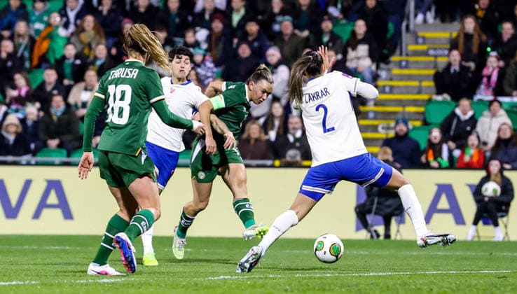 2027 FIFA Women s World Cup Qualifier, Tallaght Stadium, Dublin 3 3 2026 Republic of Ireland WNT vs France Ireland s Katie McCabe scores her sides first goal Katie McCabe scores her sides first goal 3 3 2026  Copyright: x INPHO NickxElliottx NE1L9954 copy