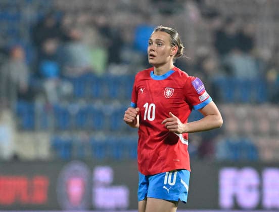 Jana Zufankova of Czech Republic during the European qualifying round group B1 for 2027 Women s Football World Championship, WM, Weltmeisterschaft match Czech Republic vs Wales on 3 March 2026 in Uherske Hradiste, Czech Republic. (CTKxPhoto DaliborxGluck) CTKPhotoP2026030308525  CTKPhotoP2026030308525