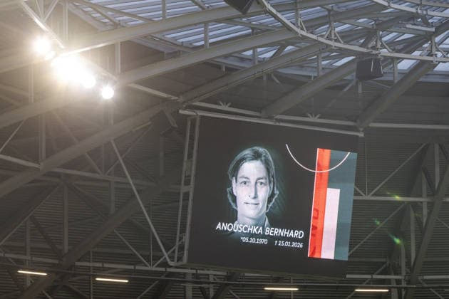 GER, UEFA Qualification for the FIFA Womens World Cup 2027, Germany Slovenia 03 03 2026, Rudolf Harbig Stadium, Dresden, GER, UEFA Qualification for the FIFA Womens World Cup 2027, Germany Slovenia Memorial minute for Anouschka Bernhard Â nordphotoxGmbHxx xAlexanderxTrienitz nph00051