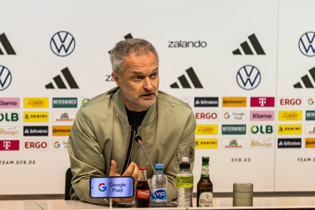 GER, UEFA Qualification for the FIFA Womens World Cup 2027, Germany Slovenia 03 03 2026, Rudolf Harbig Stadium, Dresden, GER, UEFA Qualification for the FIFA Womens World Cup 2027, Germany Slovenia Christian Wück, national coach Germany at the press conference Â nordphotoxGmbHxx xAlexanderxTrienitz nph00051