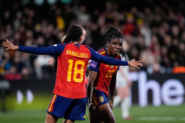 March 3, 2026, Castellon, Castellon, Spain: Edna Imade of Spain celebrates a goal during the European WomenÃ¢â‚¬â ¢s qualifiers for the FIFA WomenÃ¢â‚¬â ¢s World Cup 2027, League Phase MD1, football match played between Spain and Iceland at Estadio SkyFi Castalia on March 03, 2026, in Castellon, Spain. Castellon Spain - ZUMAa181 20260303_zaa_a181_167 Copyright: xDennisxAgyemanx