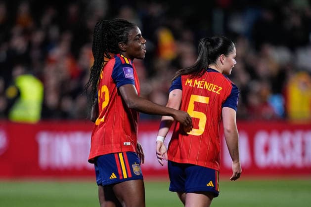 March 3, 2026, Castellon, Castellon, Spain: Edna Imade of Spain celebrates a goal during the European WomenÃ¢â‚¬â ¢s qualifiers for the FIFA WomenÃ¢â‚¬â ¢s World Cup 2027, League Phase MD1, football match played between Spain and Iceland at Estadio SkyFi Castalia on March 03, 2026, in Castellon, Spain. Castellon Spain - ZUMAa181 20260303_zaa_a181_168 Copyright: xDennisxAgyemanx