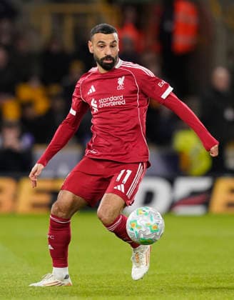 Wolverhampton, England, 3rd March 2026. Mohamed Salah of Liverpool during the Wolverhampton Wanderers vs Liverpool Premier League match at Molineux, Wolverhampton. Picture credit should read: Andrew Yates Sportimage EDITORIAL USE ONLY. No use with unauthorised audio, video, data, fixture lists, club league logos or live services. Online in-match use limited to 120 images, no video emulation. No use in betting, games or single club league player publications. SPI_032_AY_Wolves_Liverpool SPI-4574-0029