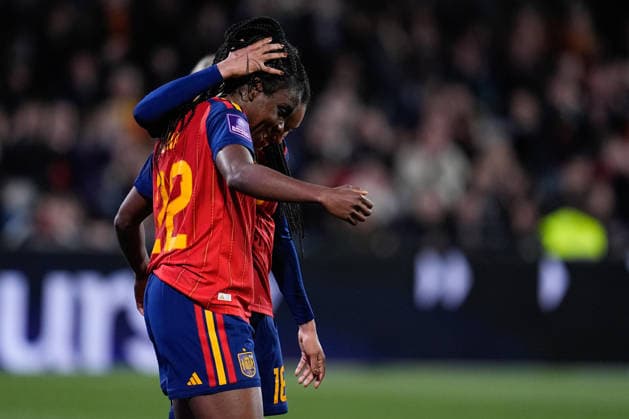 March 3, 2026, Castellon, Castellon, Spain: Edna Imade of Spain celebrates a goal during the European WomenÃ¢â‚¬â ¢s qualifiers for the FIFA WomenÃ¢â‚¬â ¢s World Cup 2027, League Phase MD1, football match played between Spain and Iceland at Estadio SkyFi Castalia on March 03, 2026, in Castellon, Spain. Castellon Spain - ZUMAa181 20260303_zaa_a181_174 Copyright: xDennisxAgyemanx