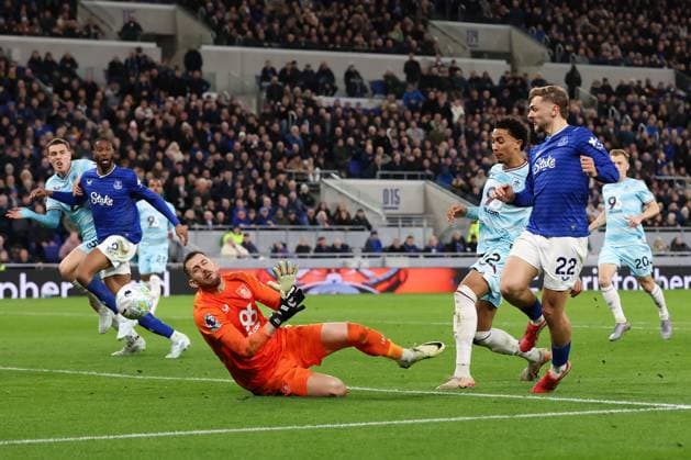 Kiernan Dewsbury-Hall of Everton scores the sides second goal to make it 2-0 Everton v Burnley, Premier League, Football, Hill Dickinson Stadium, Liverpool, UK - 03 Mar 2026Liverpool Hill Dickinson Stadium United Kingdom EDITORIAL USE ONLY No use with unauthorised audio, video, data, fixture lists, club league logos or live services. Online in-match use limited to 120 images, no video emulation. No use in betting, games or single club league player publications.  Copyright: xPhilxBryan Shutterstockx 16719989am