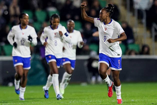 2027 FIFA Women s World Cup Qualifier, Tallaght Stadium, Dublin 3 3 2026 Republic of Ireland WNT vs France France™s Melvine Malard celebrates after she scores her sides 1st goal of the match Melvine Malard celebrates after she scores her sides 1st goal of the match 3 3 2026  Copyright: x INPHO RyanxByrnex RB1_4946