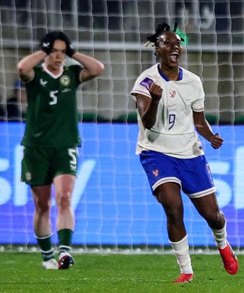 2027 FIFA Women s World Cup Qualifier, Tallaght Stadium, Dublin 3 3 2026 Republic of Ireland WNT vs France France™s Melvine Malard celebrates after she scores her sides 2nd goal of the match Melvine Malard celebrates after she scores her sides 2nd goal of the match 3 3 2026  Copyright: x INPHO RyanxByrnex RB1_5308