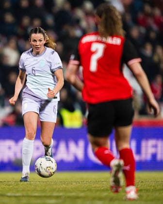 260303 Tuva Hansen of Norway during the FIFA Women s World Cup Qualifier football match between Austria and Norway on March 3, 2026 in Vienna Photo Marius Simensen BILDBYRAN COP 238 MM0059 austria bbeng dam fifa world cup qualifier football fotball fotball landskamp norge norway soccer vm kval vm kvalifisering kvinner vm kvalik osterrike  Copyright: MARIUSxSIMENSEN BB260303BB886
