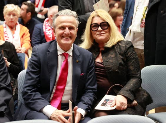 03 03 26 VfB Stuttgart Concert Classic meets Curve Germany, Stuttgart, 03 03 2026, Football, Bundesliga, VfB Stuttgart, Concert Classic meets Curve in the Liederhalle Stuttgart Dr Frank Nopper with wife Gudrun