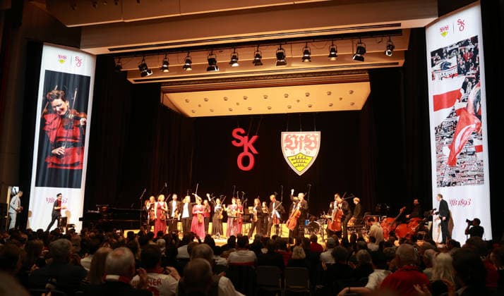 03 03 26 VfB Stuttgart Concert Classic meets Curve Germany, Stuttgart, 03 03 2026, Football, Bundesliga, VfB Stuttgart, Concert Classic meets Curve in the Liederhalle Stuttgart Stuttgart Stuttgart Chamber Orchestra