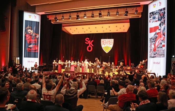03 03 26 VfB Stuttgart Concert Classic meets Curve Germany, Stuttgart, 03 03 2026, Football, Bundesliga, VfB Stuttgart, Concert Classic meets Curve in the Liederhalle Stuttgart Stuttgart Stuttgart Chamber Orchestra