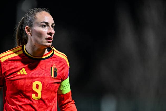 SOCCER WOMEN UEFA QUALIFIERS B4 MD1 ISRAEL VS BELGIUM Tessa Wullaert (9) of Belgium pictured during a women football game between the national teams of Israel and Belgium, called the Red Flames, on the first match day in League B Group B4 in the league stage of the 2026-27 UEFA Women s European Qualifiers competition , on Tuesday 3 March 2026 in Budapest , Hungary . PHOTO SPORTPIX Stijn Audooren Budapest BSC Stadium - Budaors Hungary  Copyright: xSportpix.bex xStijnxAudoorenxStijnxAudoorenx