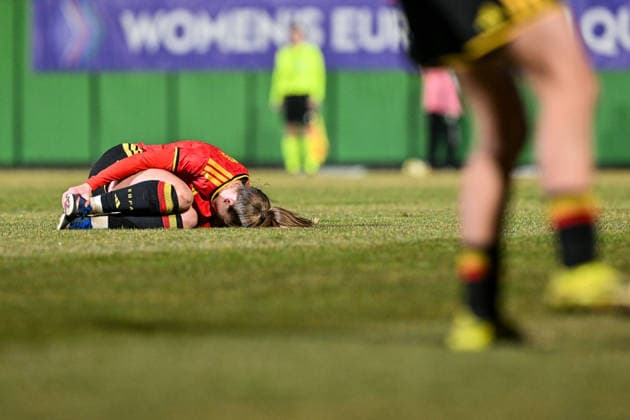 SOCCER WOMEN UEFA QUALIFIERS B4 MD1 ISRAEL VS BELGIUM Valesca Ampoorter (8) of Belgium pictured during a women football game between the national teams of Israel and Belgium, called the Red Flames, on the first match day in League B Group B4 in the league stage of the 2026-27 UEFA Women s European Qualifiers competition , on Tuesday 3 March 2026 in Budapest , Hungary . PHOTO SPORTPIX Stijn Audooren Budapest BSC Stadium - Budaors Hungary  Copyright: xSportpix.bex xStijnxAudoorenxStijnxAudoorenx