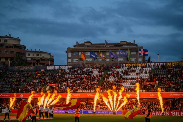 Spain v Iceland, March 3, 2026, Castellon, Spain Stadium Castalia posed before the Women™s European Qualifiers for the FIFA Women™s World Cup 2027, League Phase MD1, football match played between Spain and Iceland at Estadio Castalia on March 03, 2026, in Castellon, Spain. Alex Nicodim Imago Images Copyright: xAlexxNicodimx