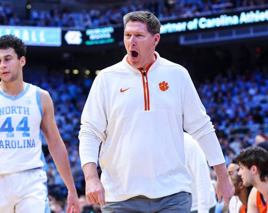 March 3, 2026: Brad Brownell is the head basketball coach of Clemson.. NCAA, College League, USA basketball game between Clemson University and University of North Carolina at Dean Smith Center, Chapel Hill, North Carolina. CSM Chapel Hill United States of America - ZUMAc04_ 20260303_zma_c04_013 Copyright: xDavidxBeachx