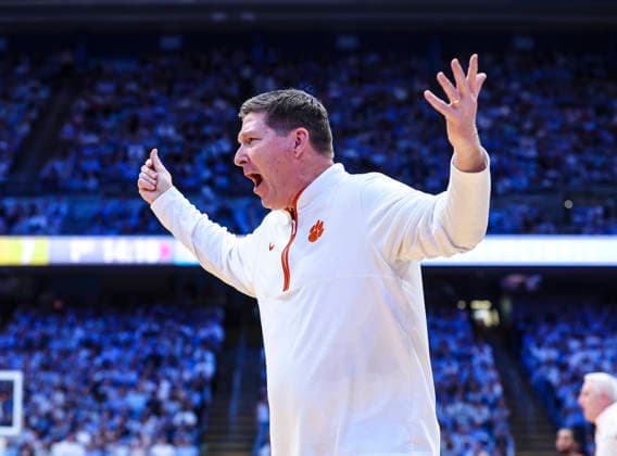 March 3, 2026: Brad Brownell is the head basketball coach of Clemson.. NCAA, College League, USA basketball game between Clemson University and University of North Carolina at Dean Smith Center, Chapel Hill, North Carolina. CSM Chapel Hill United States of America - ZUMAc04_ 20260303_zma_c04_014 Copyright: xDavidxBeachx