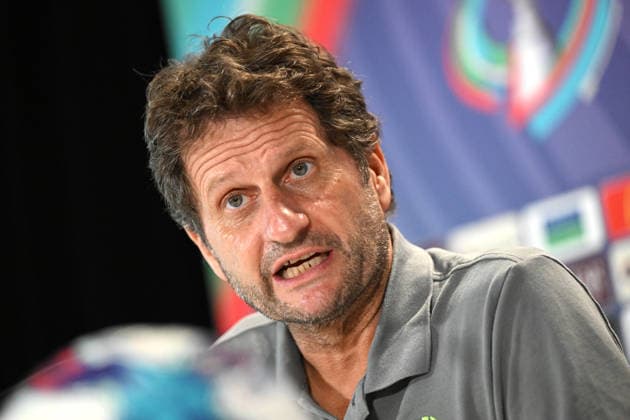 SOCCER MATILDAS press conference, PK, Pressekonferenz Australian Matildas coach looks on during a Womens Asian Cup press conference at Gold Coast Stadium on the Gold Coast, Wednesday, March 4, 2026. ( NO ARCHIVING Gold Coast Queensland Australia  Copyright: xDavexHuntx 20260304178284316946