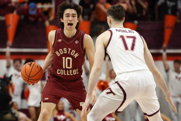 NCAA, College League, USA Basketball 2026: Boston College Vs Virginia Tech MAR 03 March 3, 2026: Boston College Eagles guard Luka Toews (10) looks to drive on Virginia Tech Hokies guard Neoklis Avdalas (17) during the NCAA Mens Basketball game between Boston College Eagles and Virginia Tech Hokies at Cassell Coliseum in Blacksburg, Virginia. Greg Atkins CSM (Credit Image: Greg Atkins Cal Media) Blacksburg Va USA EDITORIAL USE ONLY Copyright: xx ZUMA-20260303_zma_c04_070.jpg GregxAtkinsx csmphotothree477249