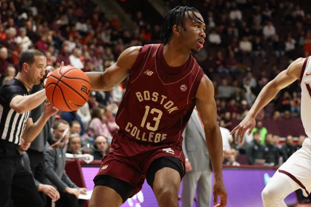 NCAA, College League, USA Basketball 2026: Boston College Vs Virginia Tech MAR 03 March 3, 2026: Boston College Eagles guard Donald Hand Jr. (13) looks to drive during the NCAA Mens Basketball game between Boston College Eagles and Virginia Tech Hokies at Cassell Coliseum in Blacksburg, Virginia. Greg Atkins CSM (Credit Image: Greg Atkins Cal Media) Blacksburg Va USA EDITORIAL USE ONLY Copyright: xx ZUMA-20260303_zma_c04_064.jpg GregxAtkinsx csmphotothree477255