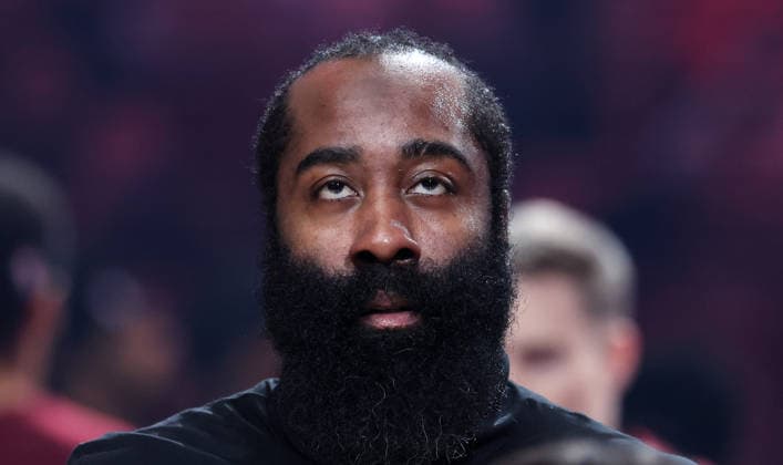Sport Bilder des Tages #2 Cleveland Cavalier s James Harden (1) takes the court for the Cavaliers game against the Detroit Pistons in Cleveland, Ohio Tuesday March 3, 2026. The Cavaliers defeated the Pistons 113-109.  CLE20260303112 AARONxJOSEFCZYK