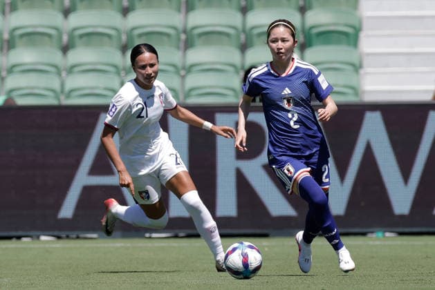 SOCCER ASIAN CUP JAPAN TAIWAN, Risa Shimizu of Japan runs the ball during the AFC Women™s Asian Cup Group C match between Japan and Taiwan at HBF Park in Perth, Wednesday, March 4, 2026. ( NO ARCHIVING, EDITORIAL USE ONLY PERTH WESTERN AUSTRALIA AUSTRALIA  Copyright: xRICHARDxWAINWRIGHTx 20260304121337339490