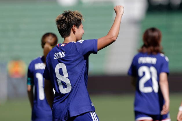 SOCCER ASIAN CUP JAPAN TAIWAN, Kiko Seike of Japan celebrates after scoring a goal during the AFC Women™s Asian Cup Group C match between Japan and Taiwan at HBF Park in Perth, Wednesday, March 4, 2026. ( NO ARCHIVING, EDITORIAL USE ONLY PERTH WESTERN AUSTRALIA AUSTRALIA  Copyright: xRICHARDxWAINWRIGHTx 20260304129003475334