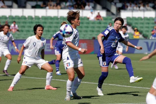 SOCCER ASIAN CUP JAPAN TAIWAN, Maya Hijikata of Japan has an attempt on goal during the AFC Women™s Asian Cup Group C match between Japan and Taiwan at HBF Park in Perth, Wednesday, March 4, 2026. ( NO ARCHIVING, EDITORIAL USE ONLY PERTH WESTERN AUSTRALIA AUSTRALIA  Copyright: xRICHARDxWAINWRIGHTx 20260304196565126020