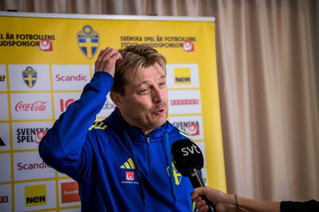 260304 Head coach Tony Gustavsson during a mixed zone with the national women s football team of Sweden on March 4, 2026 in Reggio Calabria Photo Ludvig Thunman BILDBYRAN code LT LT0781 fotboll football soccer fotball vm kval kval fifa womens world cup qualifier qualifier mixed zone sverige sweden dam bbeng sverige sweden  Copyright: LUDVIGxTHUNMAN BB260304LT012