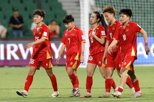 SOCCER ASIAN CUP VIETNAM INDIA, Vietnam leave the field after winning the AFC Women™s Asian Cup Group C match between Vietnam and India at HBF Park in Perth, Wednesday, March 4, 2026. ( NO ARCHIVING, EDITORIAL USE ONLY PERTH WESTERN AUSTRALIA AUSTRALIA  Copyright: xRICHARDxWAINWRIGHTx 20260305161420690162