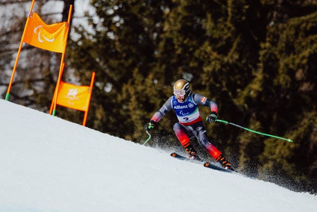 PARALYMPICS - Winter Paralympics Milano Cortina 2026 CORTINA D AMPEZZO,ITALY,04.MAR.26 - PARALYMPICS - Paralympic Winter games, Winterspiele,Spiele, Summer games Milano Cortina 2026, preview, paraski, downhill, training. Image shows Johannes Aigner (AUT).  GEPAxpictures xMaticxKlansek