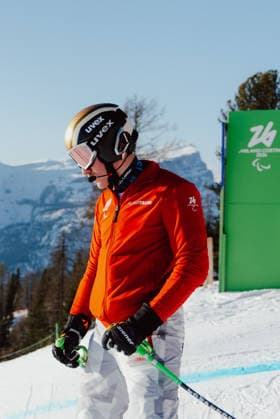 PARALYMPICS - Winter Paralympics Milano Cortina 2026 CORTINA D AMPEZZO,ITALY,04.MAR.26 - PARALYMPICS - Paralympic Winter games, Winterspiele,Spiele, Summer games Milano Cortina 2026, preview, paraski, downhill, training. Image shows Johannes Aigner (AUT).  GEPAxpictures xMaticxKlansek