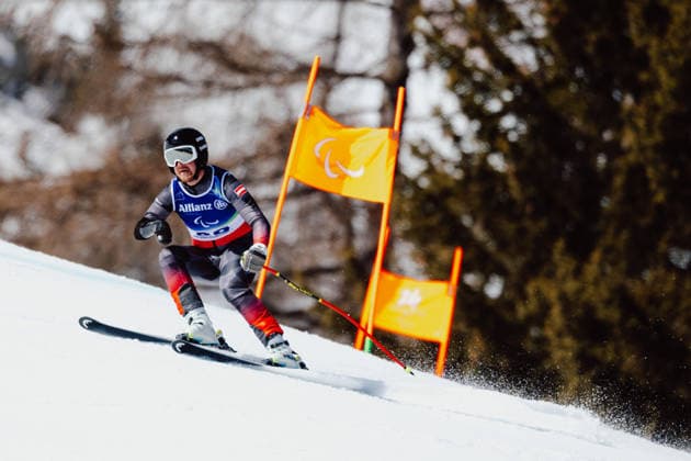 PARALYMPICS - Winter Paralympics Milano Cortina 2026 CORTINA D AMPEZZO,ITALY,04.MAR.26 - PARALYMPICS - Paralympic Winter games, Winterspiele,Spiele, Summer games Milano Cortina 2026, preview, paraski, downhill, training. Image shows Manuel Rachbauer (AUT).  GEPAxpictures xMaticxKlansek