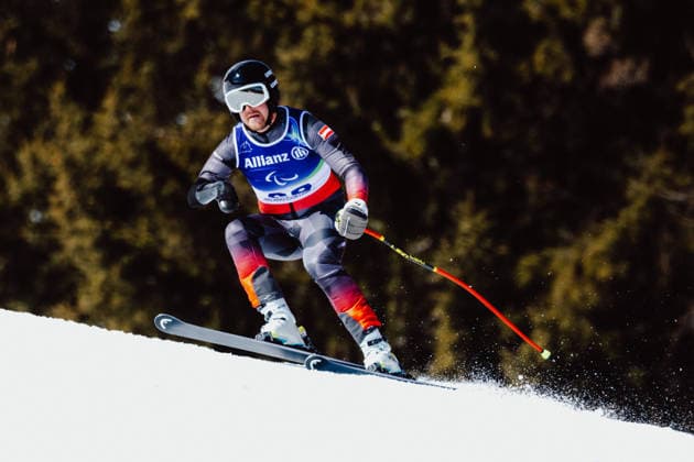 PARALYMPICS - Winter Paralympics Milano Cortina 2026 CORTINA D AMPEZZO,ITALY,04.MAR.26 - PARALYMPICS - Paralympic Winter games, Winterspiele,Spiele, Summer games Milano Cortina 2026, preview, paraski, downhill, training. Image shows Manuel Rachbauer (AUT).  GEPAxpictures xMaticxKlansek