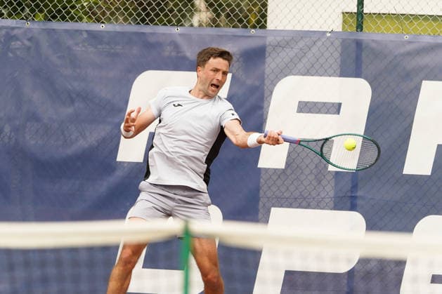 RECORD DATE NOT STATED ITF M25 Faro Men s Singles Tennis Tournament - 1st Round - Liam Broady (GBR) vs Francisco Rocha (POR), Faro, Portugal. March 4th, 2026. Clube de Tenis de Faro, Faro, Portugal. Liam Broady of Great Britain during the ITF M25 Faro Men s Singles Tennis Tournament 1st Round match versus Francisco Rocha of Portugal, played in hard court with Wilson Roland Garros All Court Deca (Type 2) balls. Credit: Nuno Pires Veloso Alamy Live News. Copyright: xx