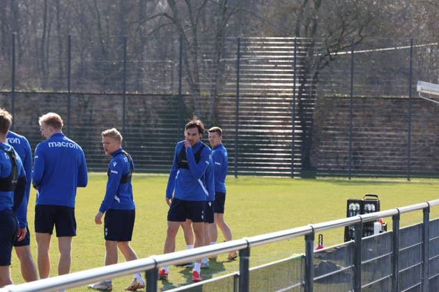 04 03 2026, xrekx, Soccer 2 Bundesliga, Karlsruher SC Training v l Roko Simic Karlsruher SC DFL DFB REGULATIONS PROHIBIT ANY USE OF PHOTOGRAPHS as IMAGE SEQUENCES and or QUASI VIDEO Karlsruhe