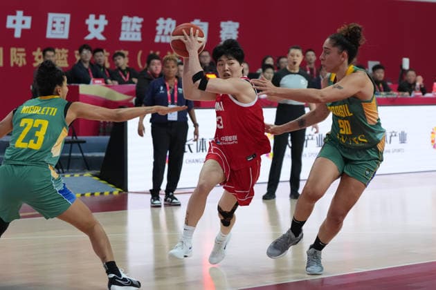 Basketball, Women, Test match, China - Brazil
